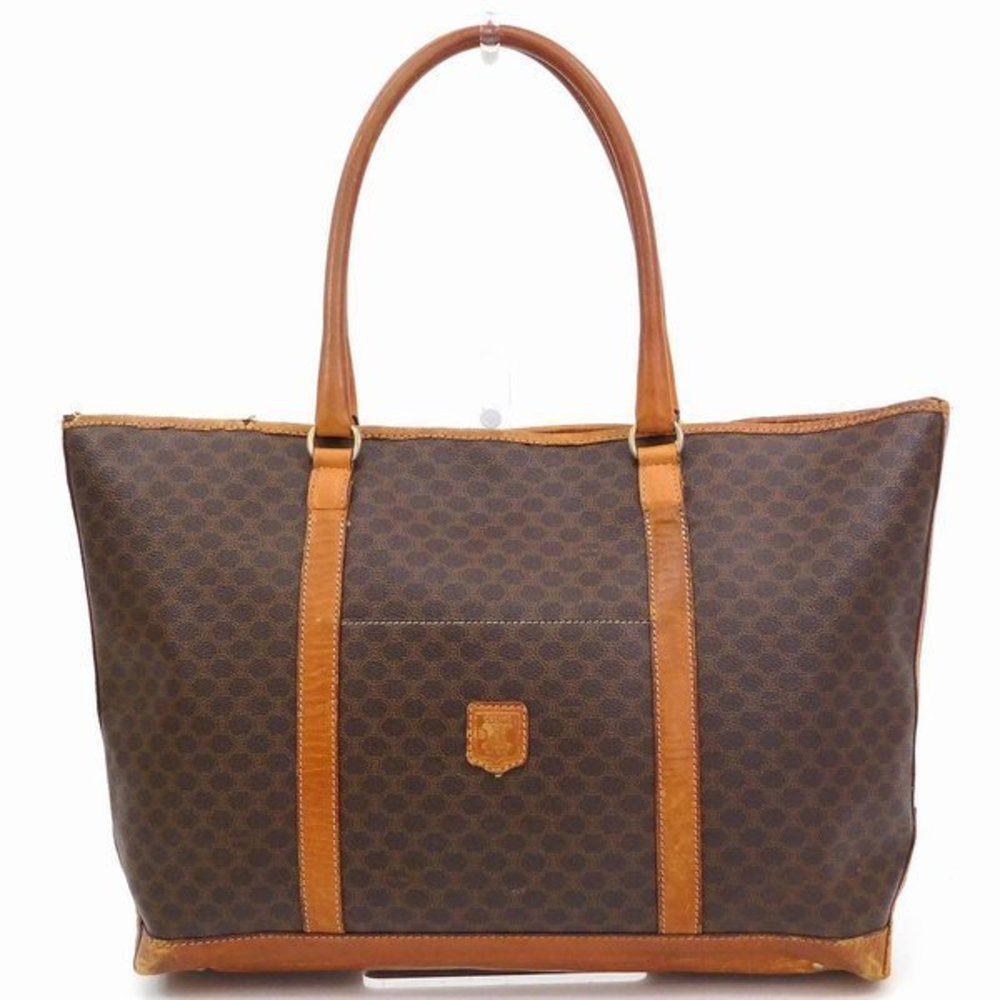 Celine Macadam Pattern Bag Brown - image 1